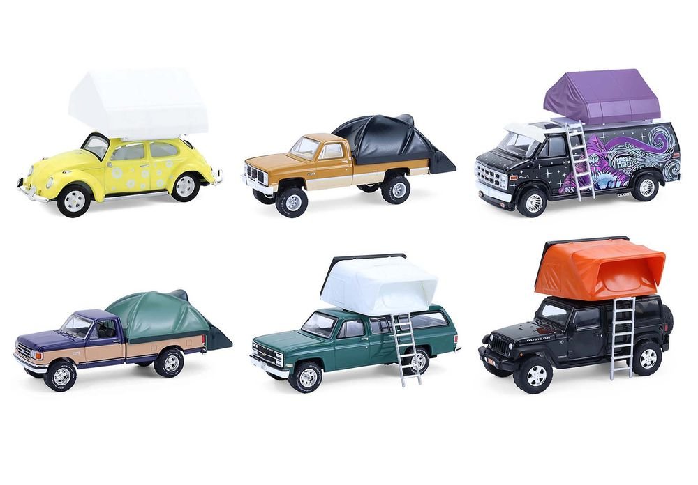 "The Great Outdoors" Series 4 Set of 6 pieces 1/64 Diecast Model Cars by Greenlight view 2