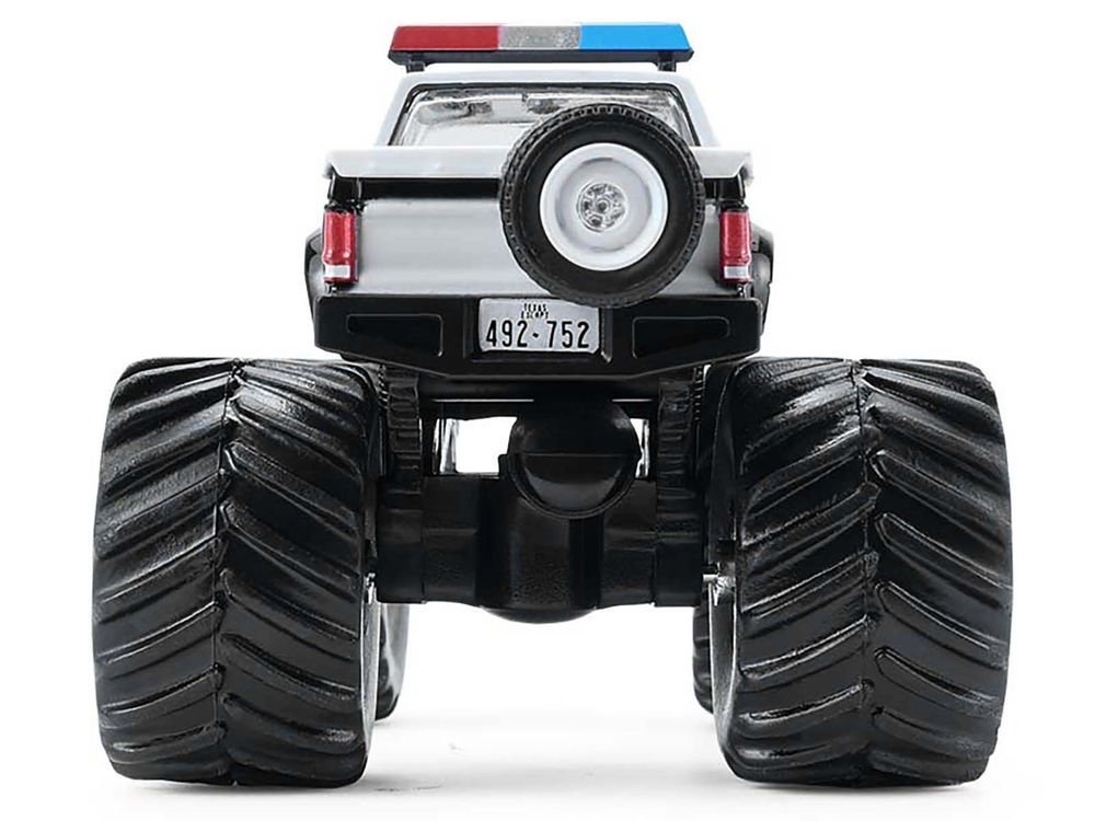 1990 GMC S-15 Monster Truck "Texas Department of Public Safety" Black and White "Kings of Crunch - Hot Pursuit" Special Edition 1/64 Diecast Model Car by Greenlight view 5