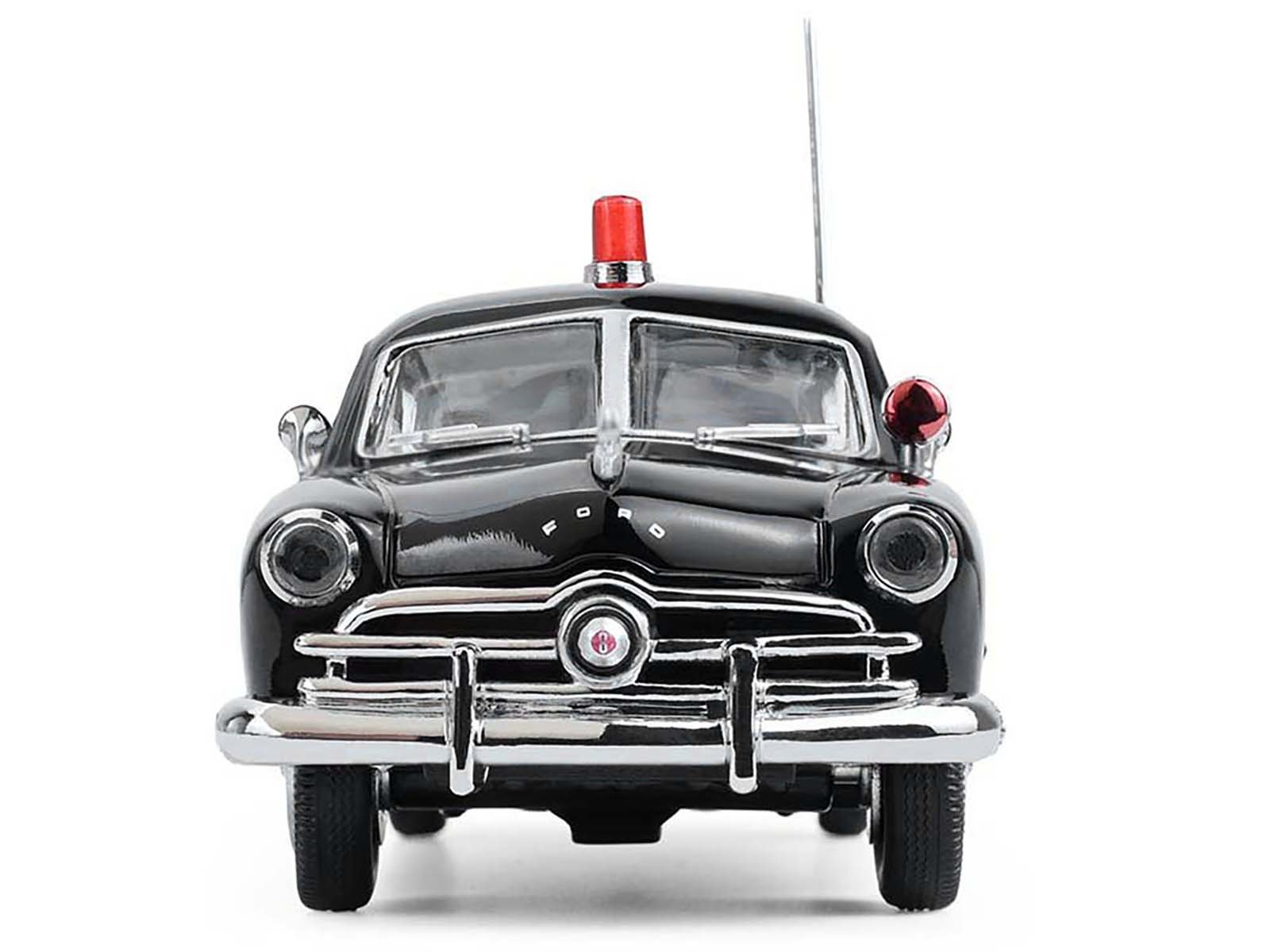 1949 Ford Custom Police Car "LAPD (Los Angeles Police Department)" Black and White 1/43 Diecast Model Car by Greenlight view 4