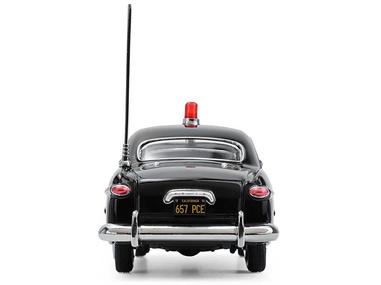 1949 Ford Custom Police Car "LAPD (Los Angeles Police Department)" Black and White 1/43 Diecast Model Car by Greenlight view 5