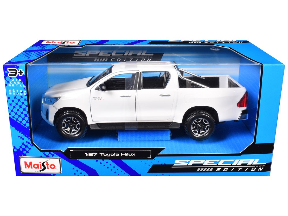 Toyota Hilux Pickup Truck White "Special Edition" Series 1/27 Diecast Model Car by Maisto view 3