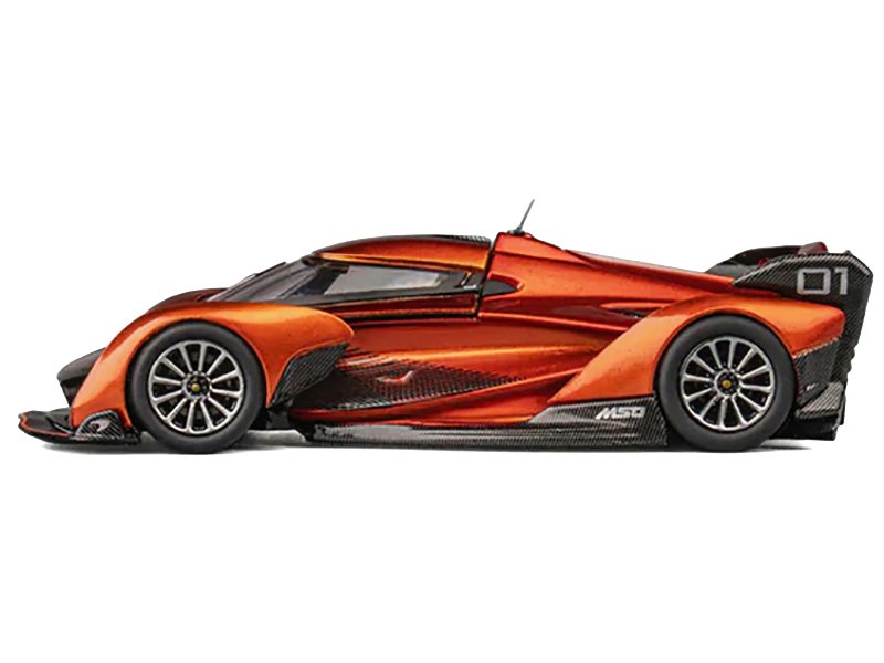 McLaren Solus GT Orange Metallic 1/64 Diecast Model Car by CM Model view 3