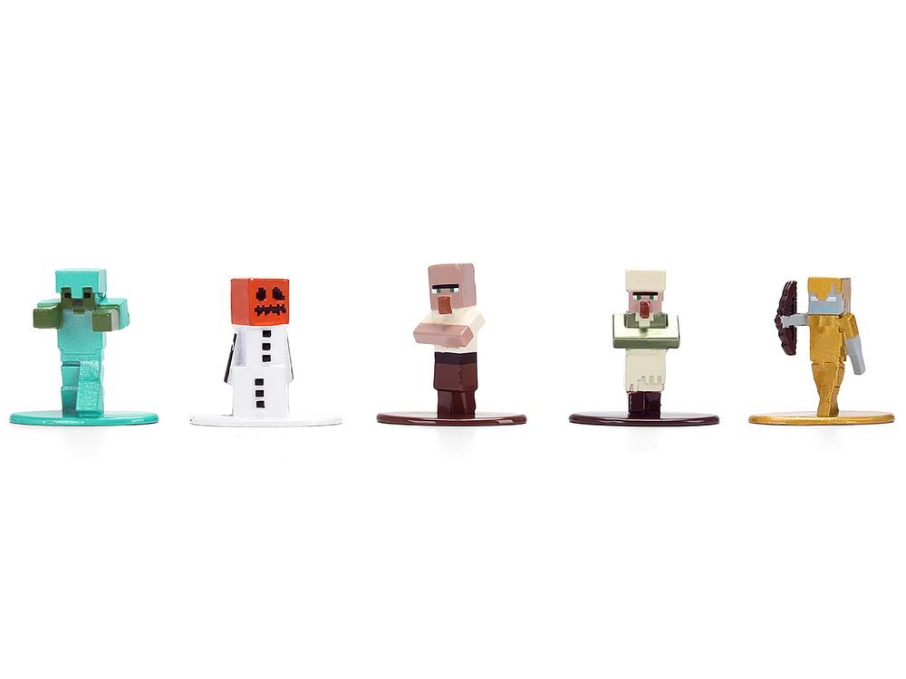 Set of 12 Diecast Figures "Minecraft" Video Game "Nano Metalfigs" Series Diecast Models by Jada view 4