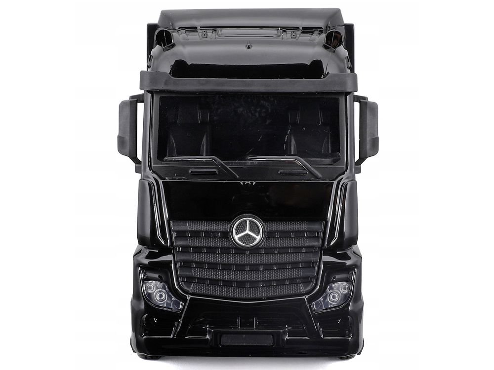 Mercedes-Benz Actros Gigaspace Car Transporter Black and Mercedes-AMG F1 W15 E Performance #63 George Russell "Petronas" Formula One F1 World Championship (2024) "Racing Hauler" Series 1/43 Diecast Model Car by Bburago view 4