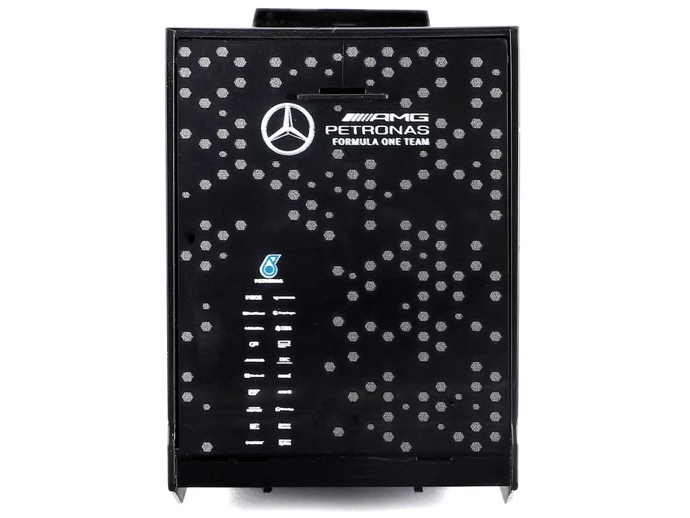 Mercedes-Benz Actros Gigaspace Car Transporter Black and Mercedes-AMG F1 W15 E Performance #63 George Russell "Petronas" Formula One F1 World Championship (2024) "Racing Hauler" Series 1/43 Diecast Model Car by Bburago view 5