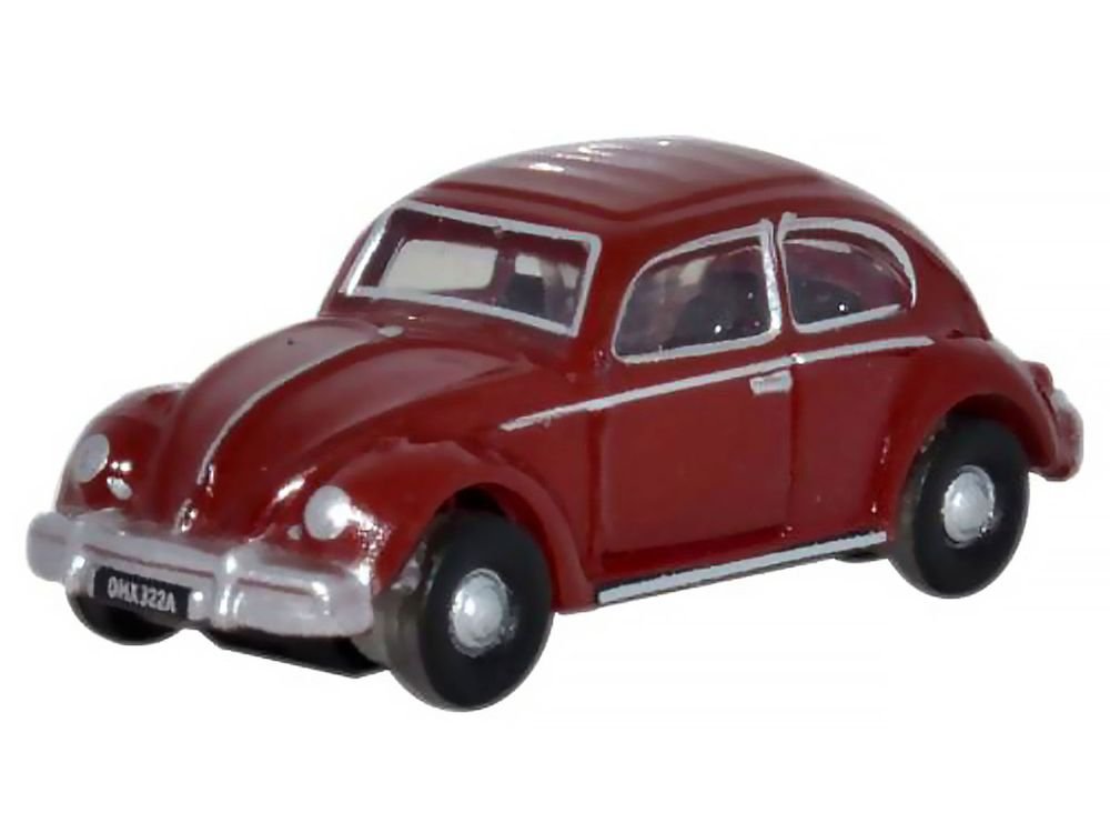 Volkswagen Beetle Ruby Red 1/148 (N) Scale Diecast Model Car by Oxford Diecast view 2