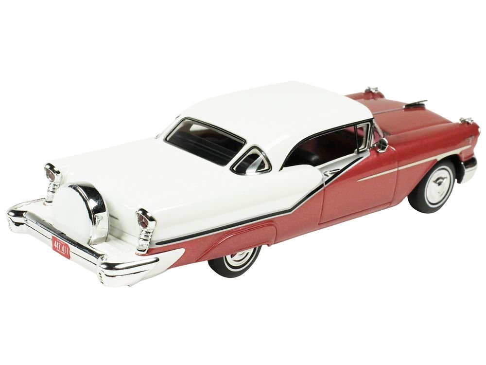 1957 Oldsmobile Starfire Royal Glow Red and Alcan White Limited Edition to 200 pieces Worldwide 1/43 Model Car by Goldvarg Collection view 4