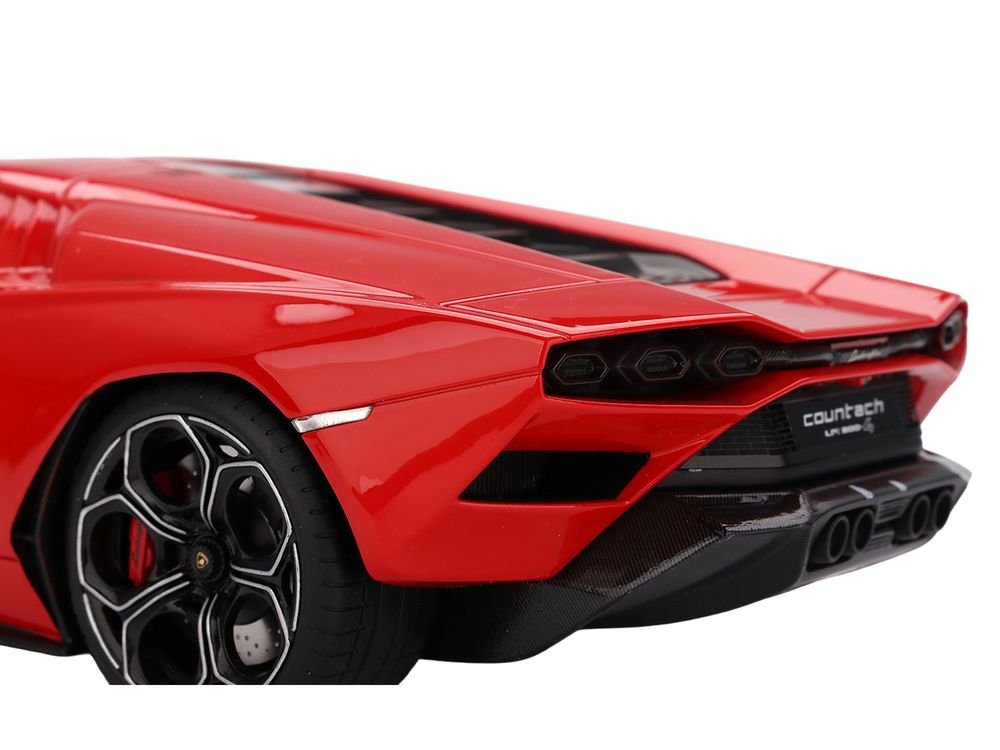 Lamborghini Countach LPI 800-4 Rosso Mars Red 1/18 Model Car by Top Speed view 3