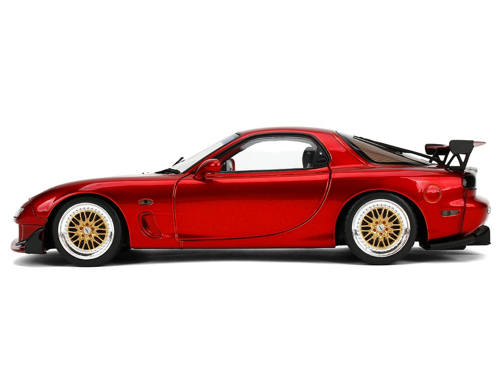 Mazda RX7 Type RS (FD3S) RHD (Right Hand Drive) Orange Metallic "Pink Slips" Series 1/18 Diecast Model Car by Jada view 3