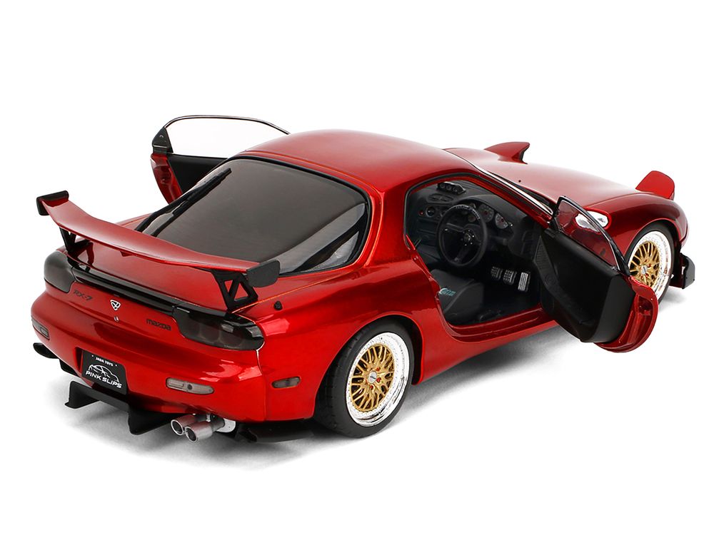 Mazda RX7 Type RS (FD3S) RHD (Right Hand Drive) Orange Metallic "Pink Slips" Series 1/18 Diecast Model Car by Jada view 4