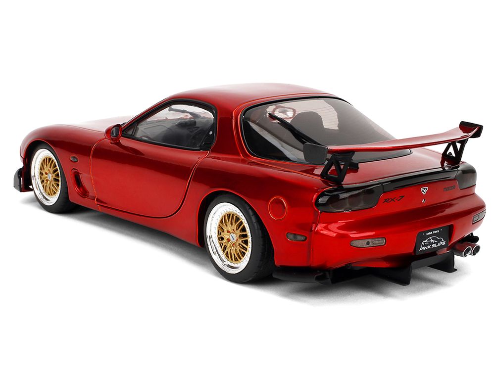 Mazda RX7 Type RS (FD3S) RHD (Right Hand Drive) Orange Metallic "Pink Slips" Series 1/18 Diecast Model Car by Jada view 5