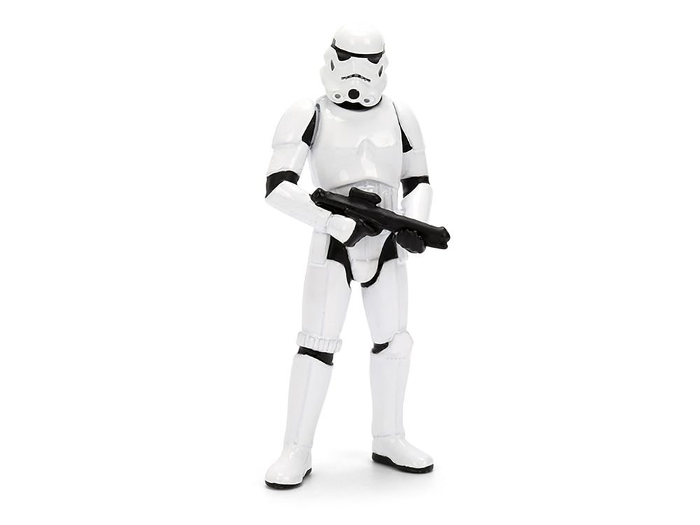 2021 Dodge Charger SRT Hellcat White with Graphics and Stormtrooper Figure "Star Wars" Franchise "Hollywood Rides" Series 1/24 Diecast Model Car by Jada view 5