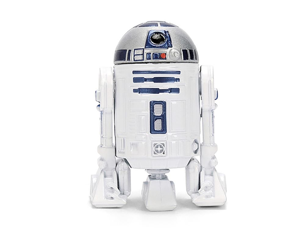 1959 Volkswagen Drag Beetle White with Graphics and R2-D2 Figure "Star Wars" Franchise "Hollywood Rides" Series 1/24 Diecast Model Car by Jada view 5