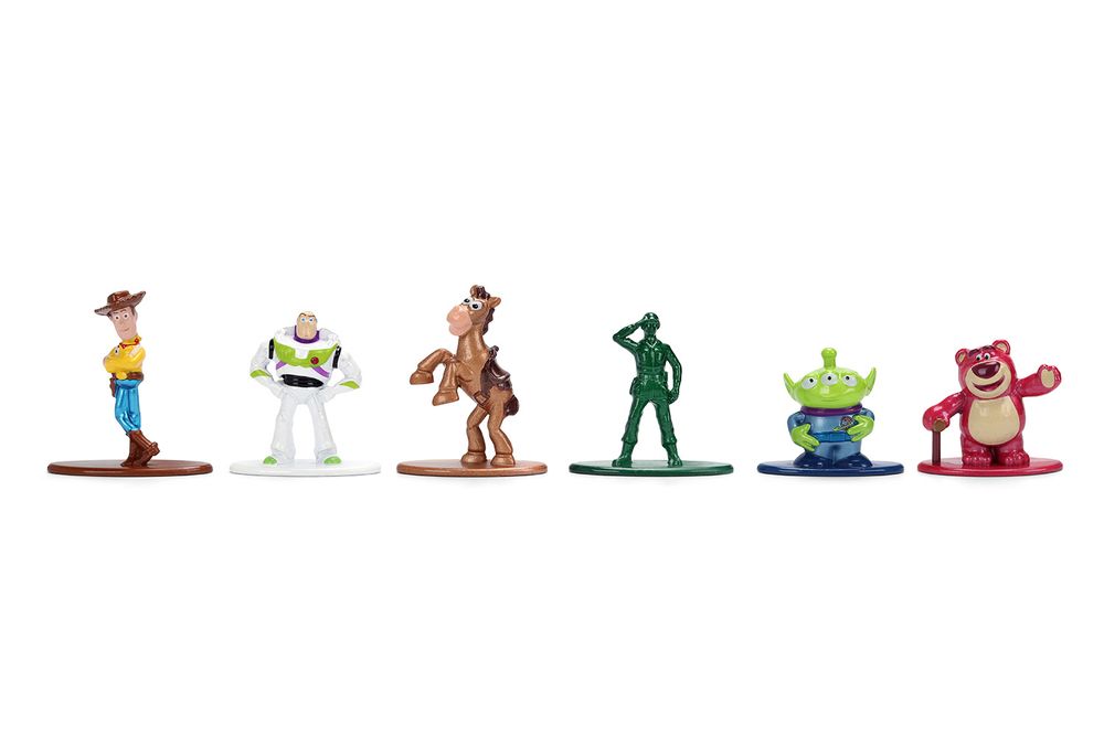 Set of 6 Diecast Figures "Toy Story" Movie Franchise "Nano Metalfigs" Series Diecast Models by Jada view 2