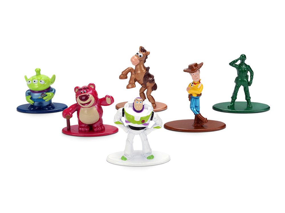 Set of 6 Diecast Figures "Toy Story" Movie Franchise "Nano Metalfigs" Series Diecast Models by Jada view 3