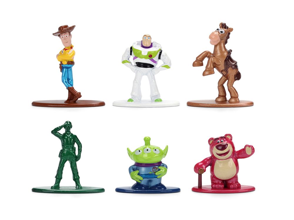 Set of 6 Diecast Figures "Toy Story" Movie Franchise "Nano Metalfigs" Series Diecast Models by Jada view 4