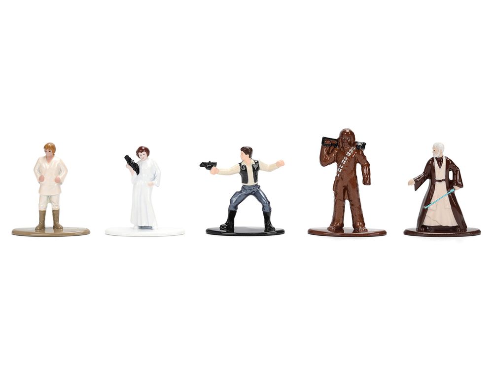 Set of 12 Diecast Figures "Star Wars" Movie Franchise "Nano Metalfigs" Series Diecast Models by Jada view 3