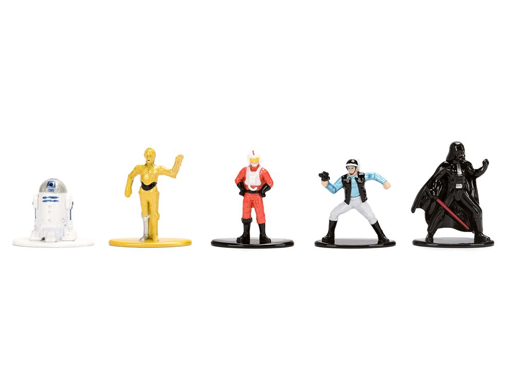 Set of 12 Diecast Figures "Star Wars" Movie Franchise "Nano Metalfigs" Series Diecast Models by Jada view 4