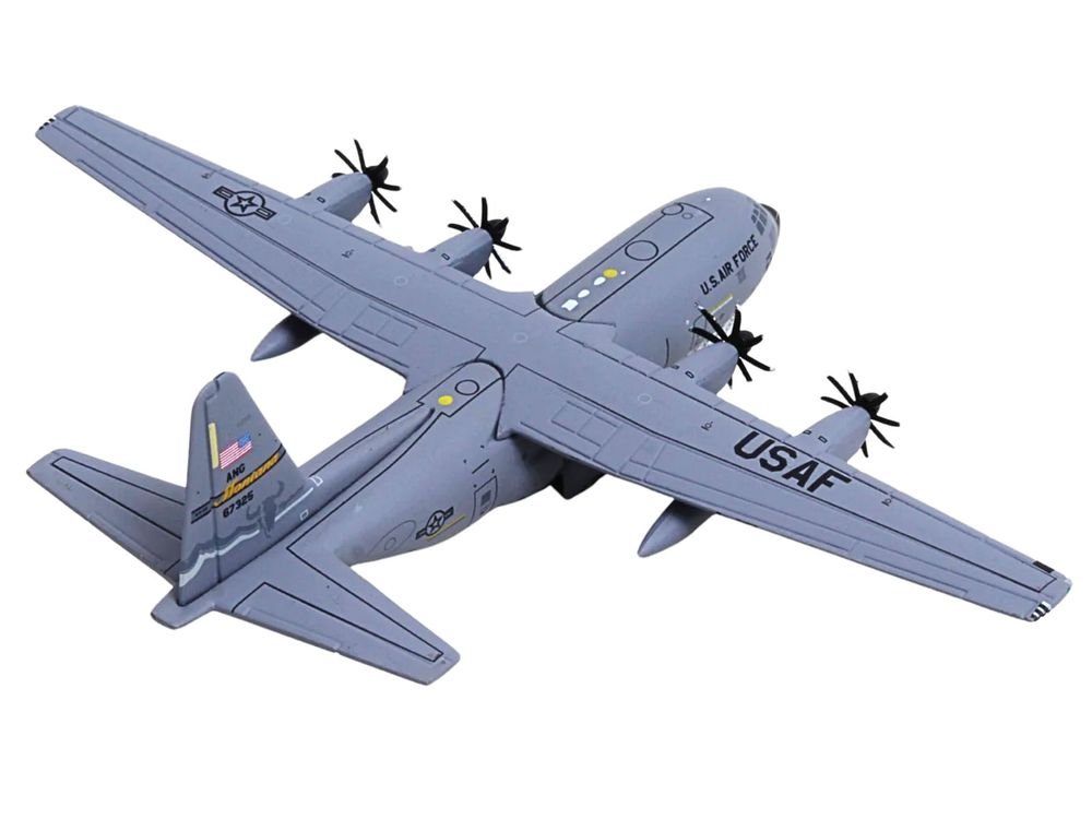 Lockheed C-130H3 Hercules Transport Aircraft "96-7325 120th Airlift Wing Montana Air National Guard" United States Air Force "Gemini Macs" Series 1/400 Diecast Model Airplane by GeminiJets view 3