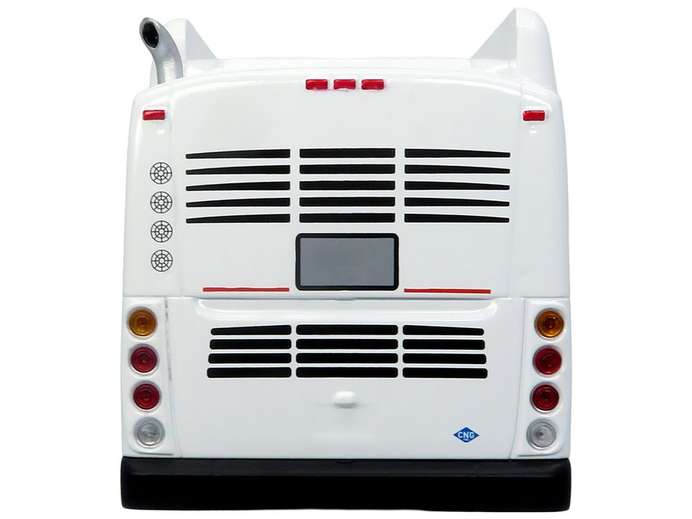 New Flyer Xcelsior Transit Bus Bank White "The Bus & Motorcoach Collection" Limited Edition to 504 Pieces Worldwide 1/43 Model by Iconic Replicas view 5