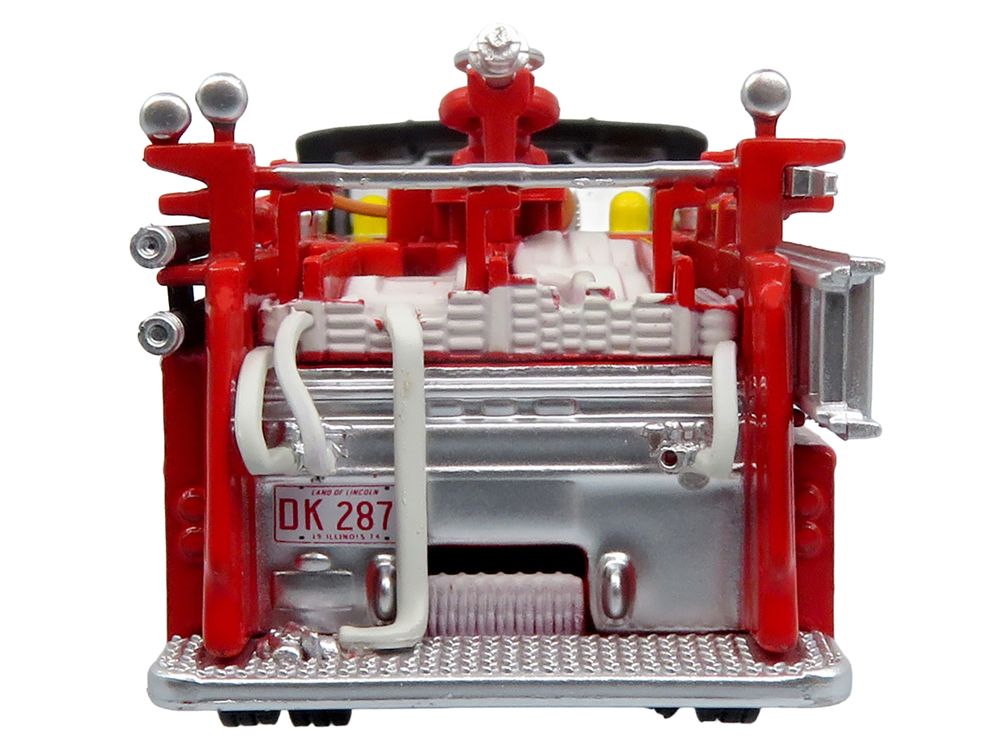 1974 Ward LaFrance Fire Engine "Chicago Fire Department - Engine 49" Red with Black Top "5 Alarm" Series Limited Edition 1/87 (HO) Diecast Model by Iconic Replicas view 5