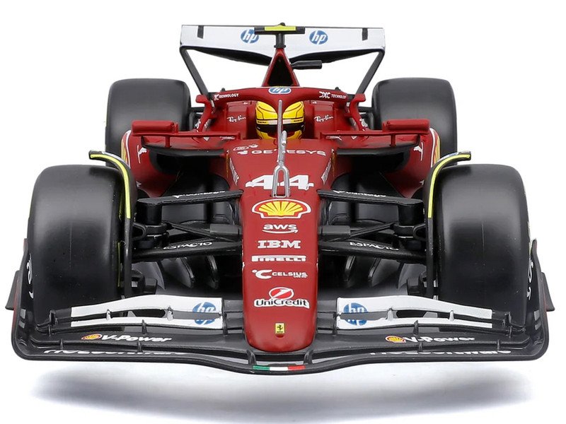 Ferrari SF-25 #44 Lewis Hamilton Formula One F1 World Championship (2025) "Formula Racing" Series 1/18 Diecast Model Car by Bburago view 3
