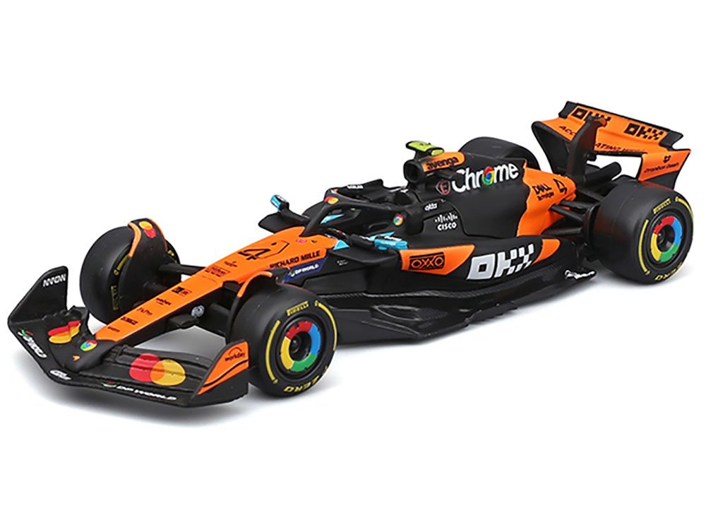 McLaren MCL39 #4 Lando Norris "OKX" Winner Formula One F1 "Australian GP" (2025) "Race" Series 1/43 Diecast Model Car by Bburago view 2