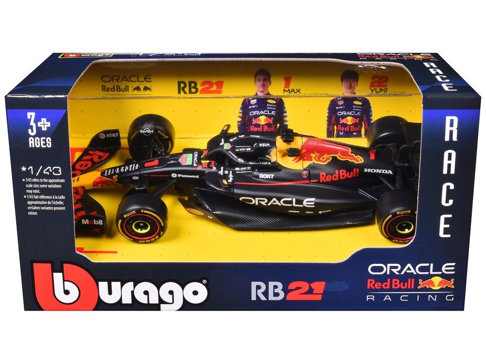 Red Bull Racing RB21 #1 Max Verstappen "Oracle" Formula One F1 World Championship (2025) "Race" Series 1/43 Diecast Model Car by Bburago view 3