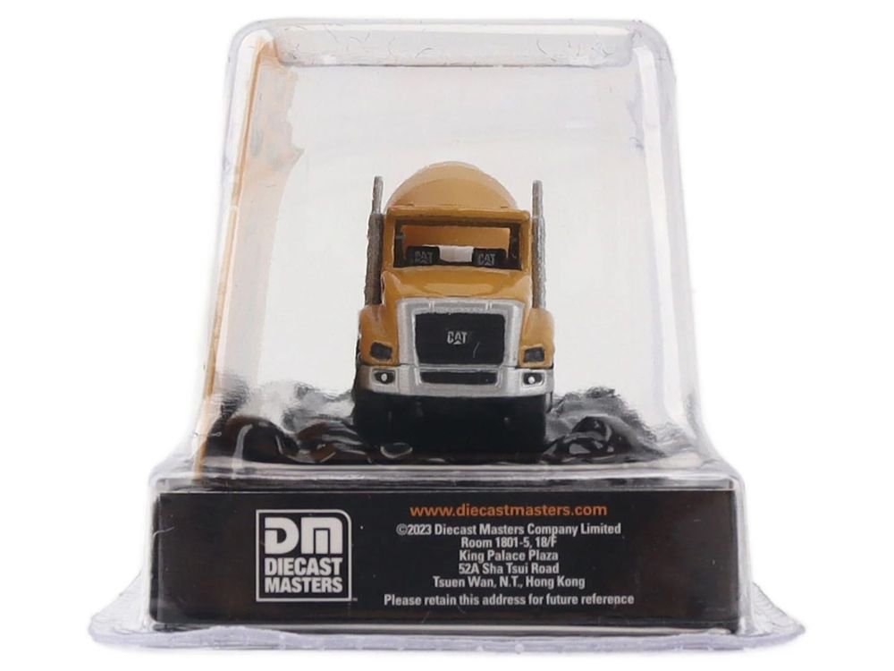 CAT Caterpillar CT660 Concrete Mixer Yellow "Micro-Constructor" Series Diecast Model by Diecast Masters view 3