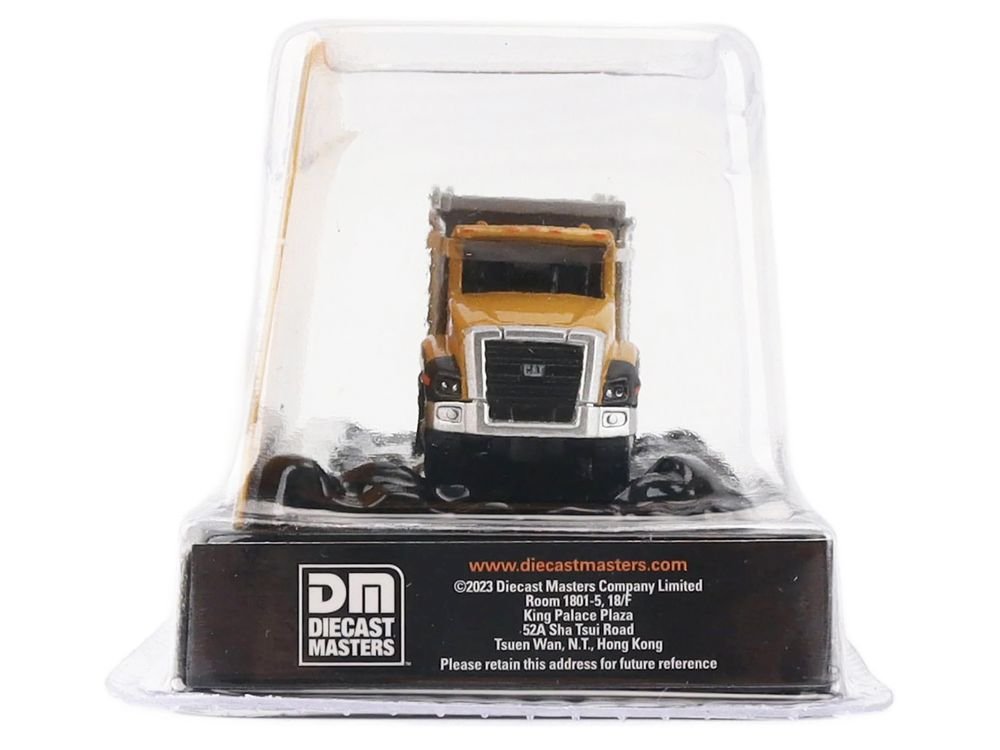 CAT Caterpillar CT660 Dump Truck Yellow "Micro-Constructor" Series Diecast Model by Diecast Masters view 2