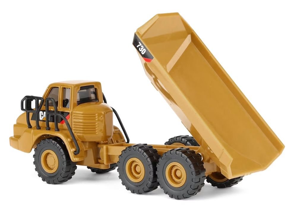CAT Caterpillar 730 Articulated Truck Yellow 1/87 (HO) Diecast Model by Diecast Masters view 4
