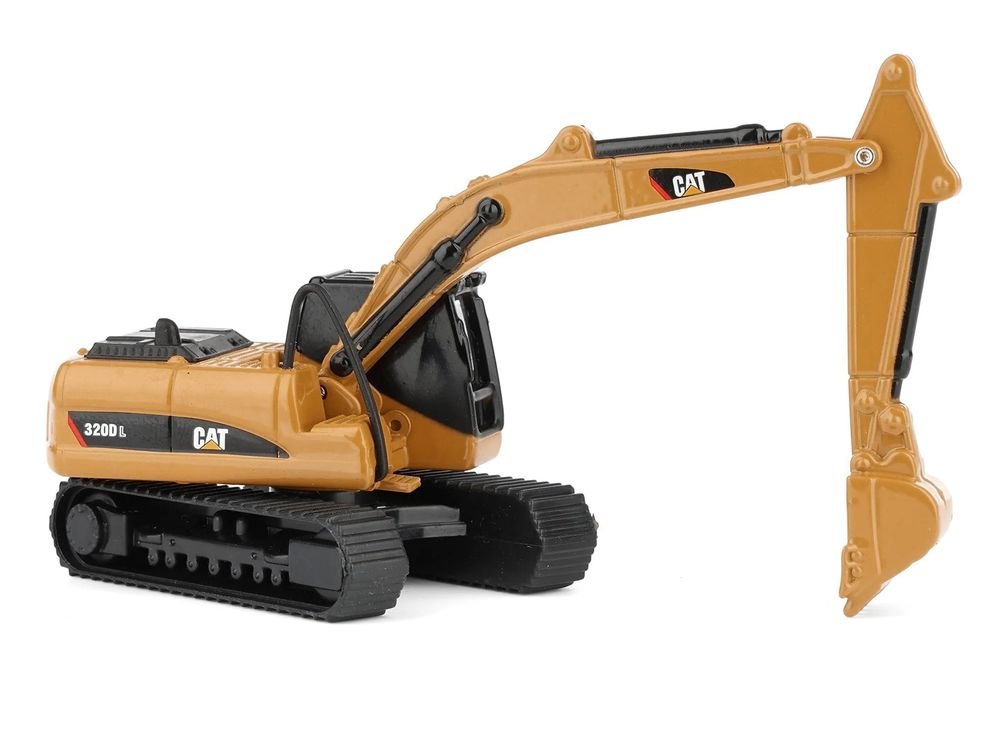 CAT Caterpillar 320D L Hydraulic Excavator Yellow 1/87 (HO) Diecast Model by Diecast Masters view 3