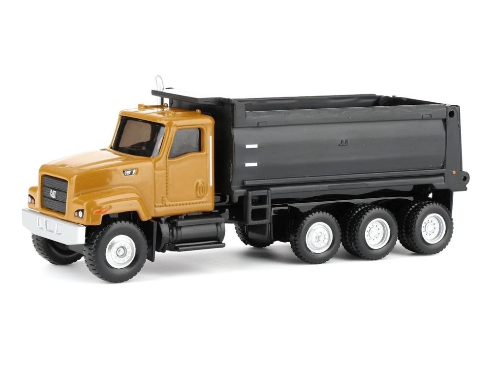 CAT Caterpillar CT681 Dump Truck Yellow 1/87 (HO) Diecast Model by Diecast Masters view 2