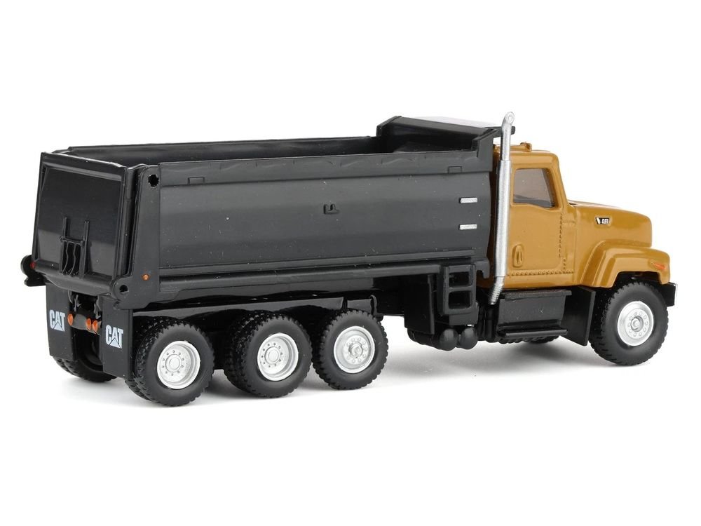 CAT Caterpillar CT681 Dump Truck Yellow 1/87 (HO) Diecast Model by Diecast Masters view 3