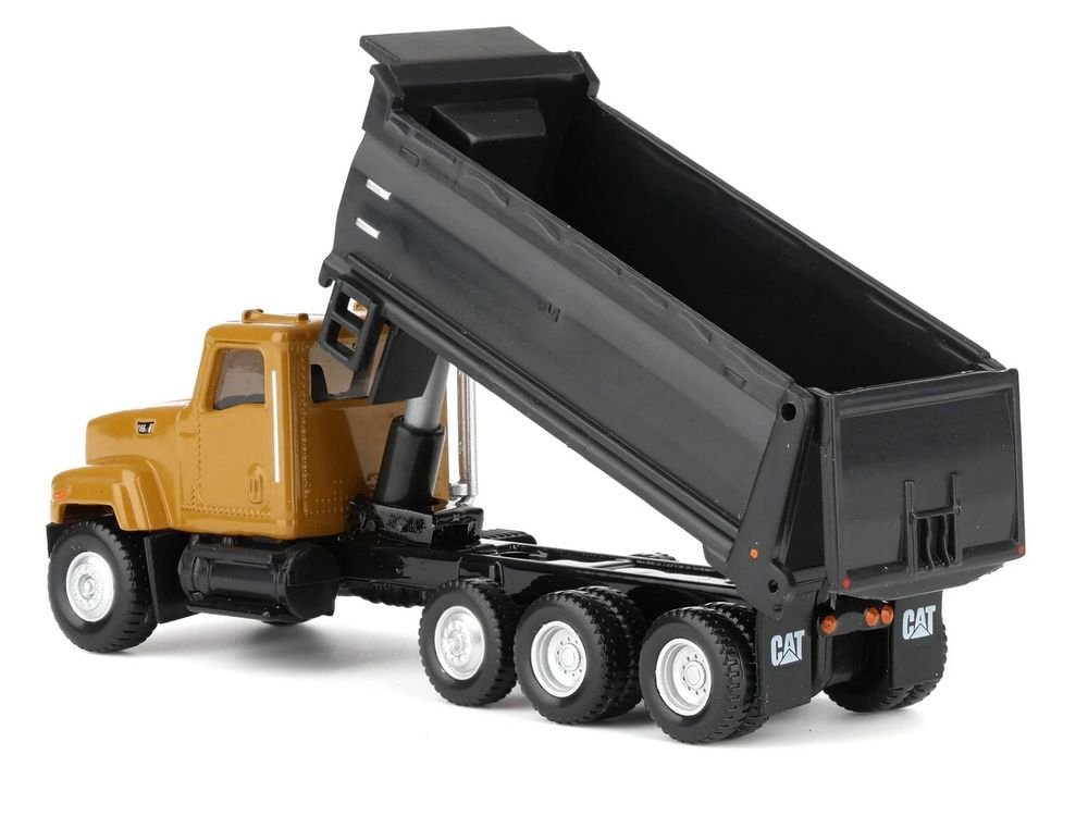 CAT Caterpillar CT681 Dump Truck Yellow 1/87 (HO) Diecast Model by Diecast Masters view 4