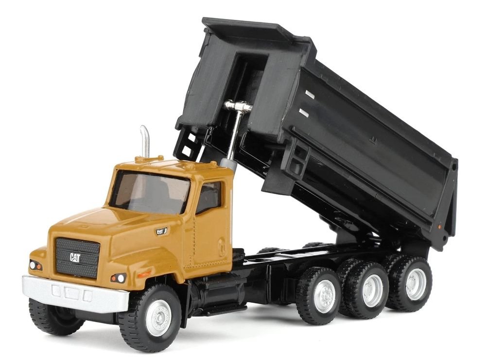 CAT Caterpillar CT681 Dump Truck Yellow 1/87 (HO) Diecast Model by Diecast Masters view 5