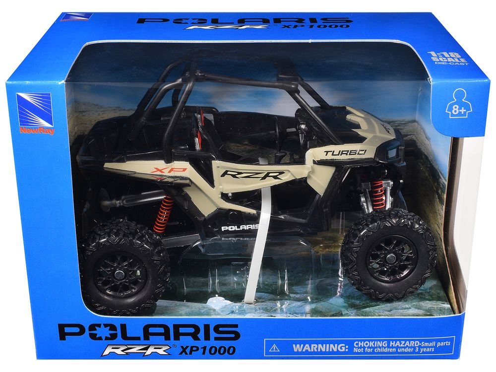 Polaris RZR XP 1000 Dune Buggy Sand Metallic 1/18 Diecast Model by New Ray view 3