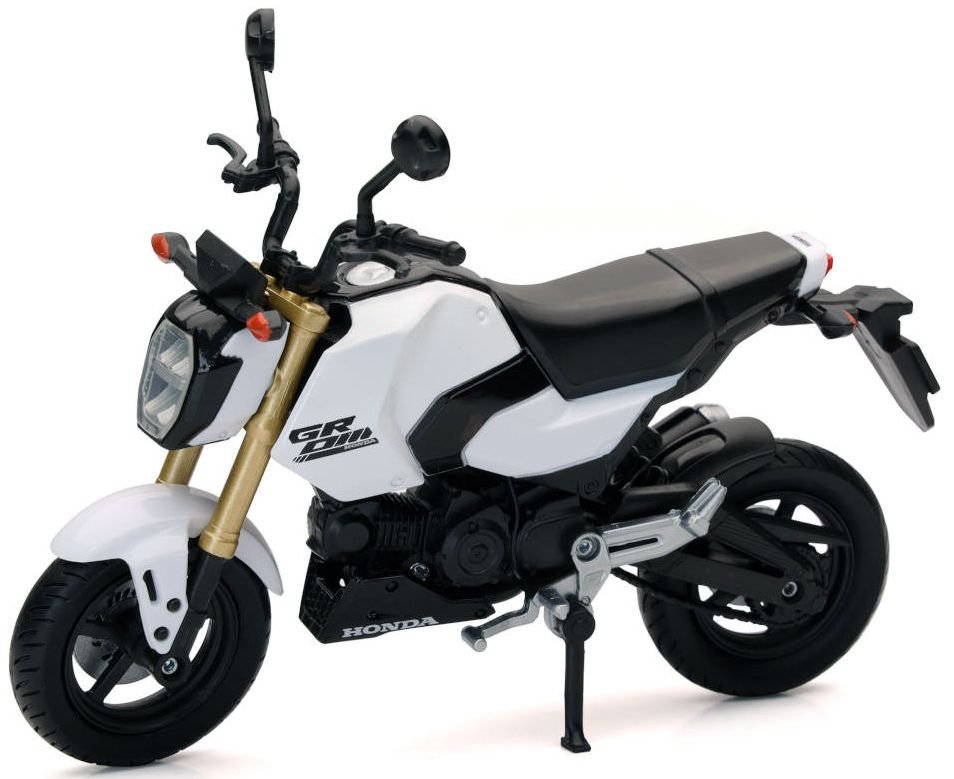 Honda GROM Motorcycle White 1/12 Diecast Model by New Ray view 2