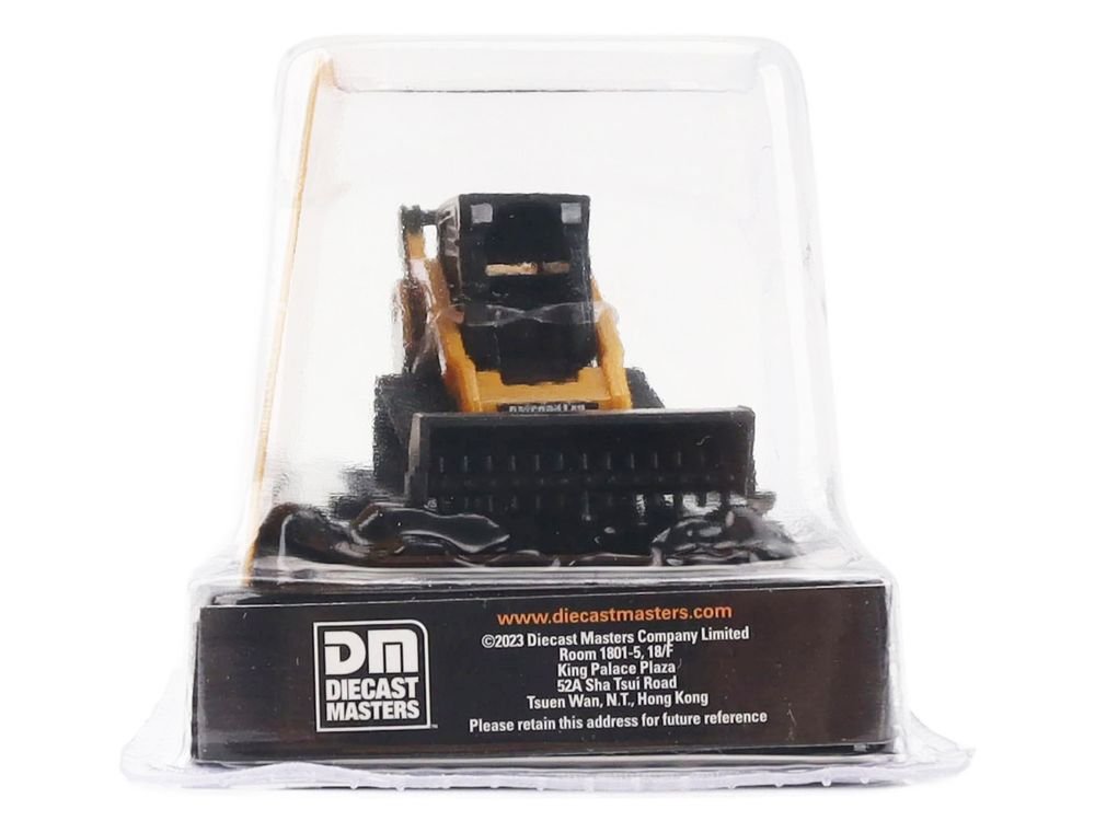 CAT Caterpillar 272C Compact Track Loader with Broom Yellow "Micro-Constructor" Series Diecast Model by Diecast Masters view 3