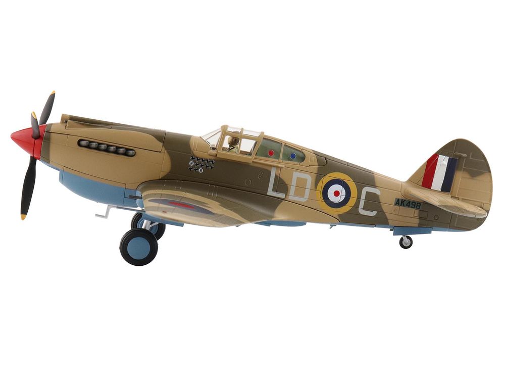 Curtiss P-40 Warhawk Tomahawk Mk IIB Aircraft "LD-C Clive Caldwell No. 250 Squadron North Africa" (1942) British Royal Air Force "Air Power Series" 1/48 Diecast Model by Hobby Master view 2