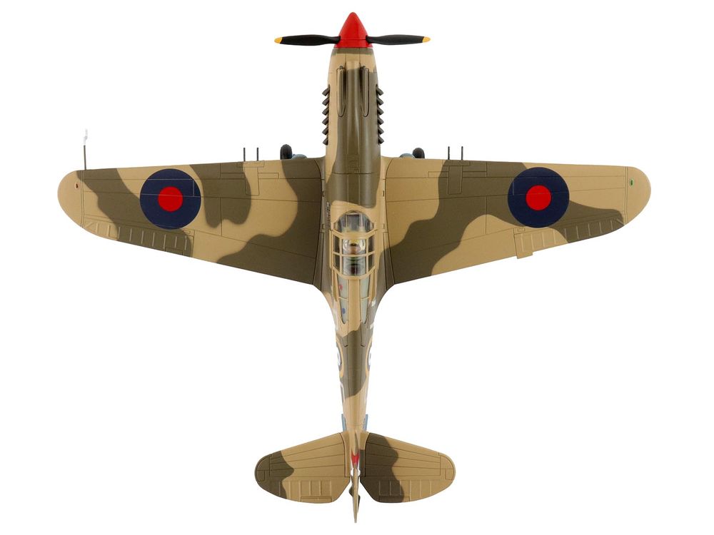 Curtiss P-40 Warhawk Tomahawk Mk IIB Aircraft "LD-C Clive Caldwell No. 250 Squadron North Africa" (1942) British Royal Air Force "Air Power Series" 1/48 Diecast Model by Hobby Master view 3