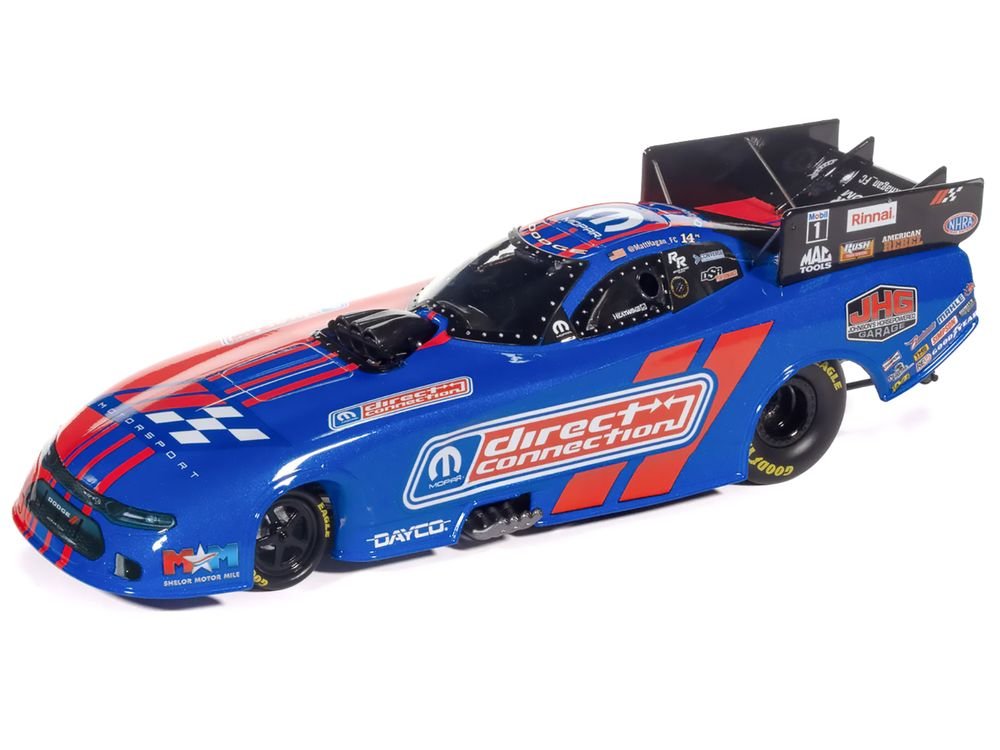 Dodge Charger NHRA Funny Car Matt Hagan "MOPAR Direct Connection" (2025) Limited Edition 1/24 Diecast Model Car by Auto World view 2
