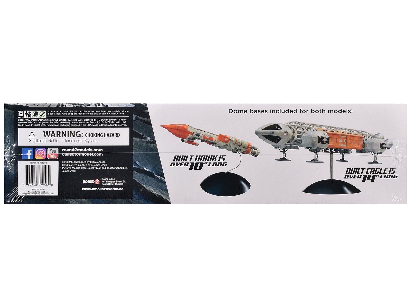 Skill 2 Model Kit Eagle and Hawk War Games Edition "Space: 1999" (1975-1977) TV Series 1/72 Scale Model by MPC view 3