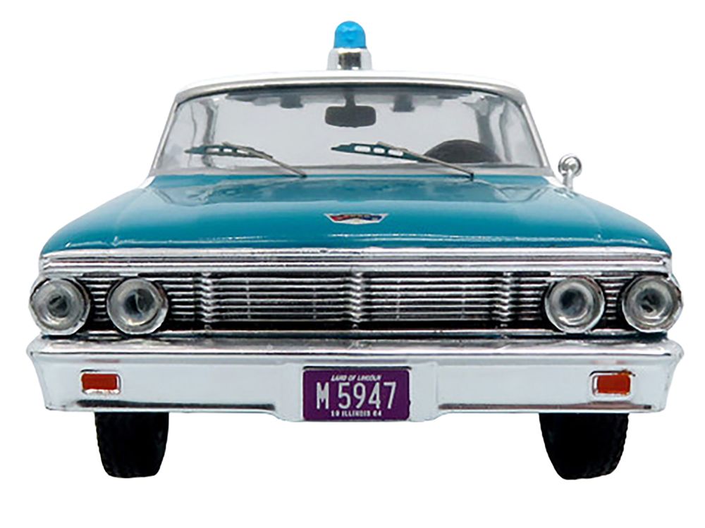 1964 Ford Galaxie 500 Police Car "Chicago Police Department" Blue and White "Five0" Series Limited Edition to 504 pieces Worldwide 1/43 Diecast Model by Iconic Replicas view 4