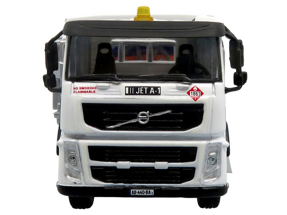 Volvo FM500 with Esterer Aviation Refueling Tanker Truck "Gulf Aviation" White with Blue Stripes Limited Edition 1/87 (HO) Diecast Model by Iconic Replicas view 5
