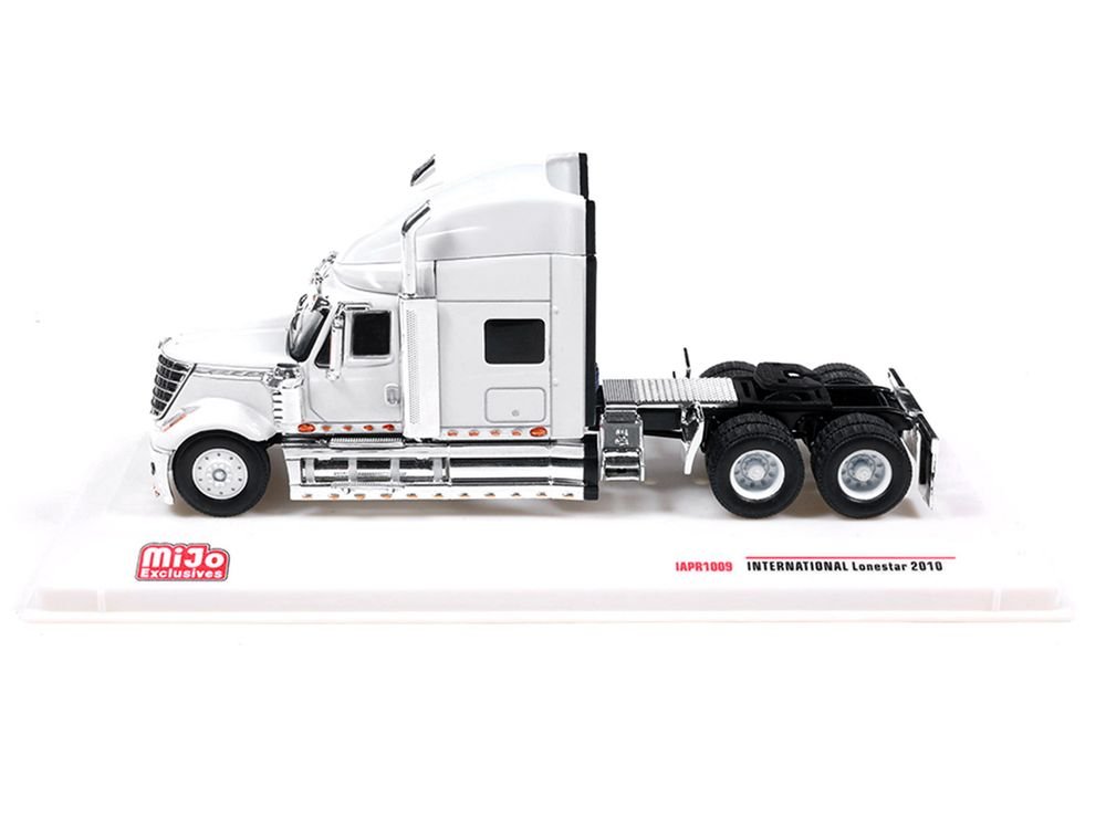 2010 International Lonestar Truck Tractor White 1/64 Diecast Model by IXO Models view 2