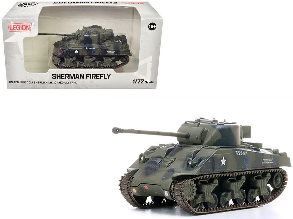 Sherman Firefly Mk.VC Medium Tank "Polish 1st Armoured Division Black Devils Battle of Falaise France" (1944) Polish Armed Forces in the West 1/72 Diecast Model by Legion