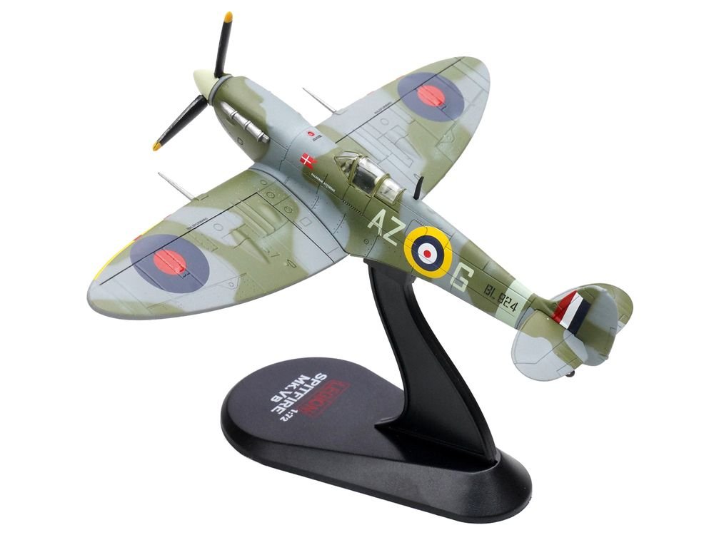 Supermarine Spitfire Mk Vb Fighter Aircraft "BL924 Pilot Officer Aksel Svendsen Danish Presentation Spitfire Valdemar Atterdag No. 234 Madras Presidency Squadron" (1942) Royal Air Force 1/72 Diecast Model by Legion view 4