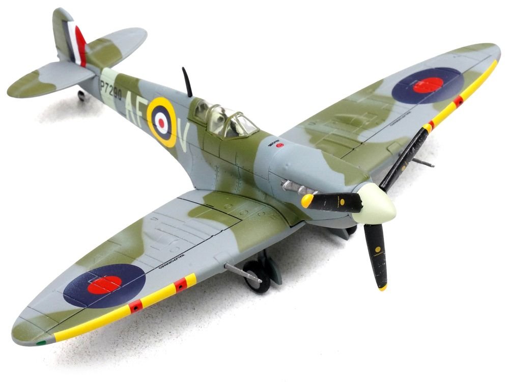 Supermarine Spitfire Mk IIa Fighter Aircraft "P7290 Air Fighting Development Unit RAF Duxford" (1942) Royal Air Force 1/72 Diecast Model by Legion view 4