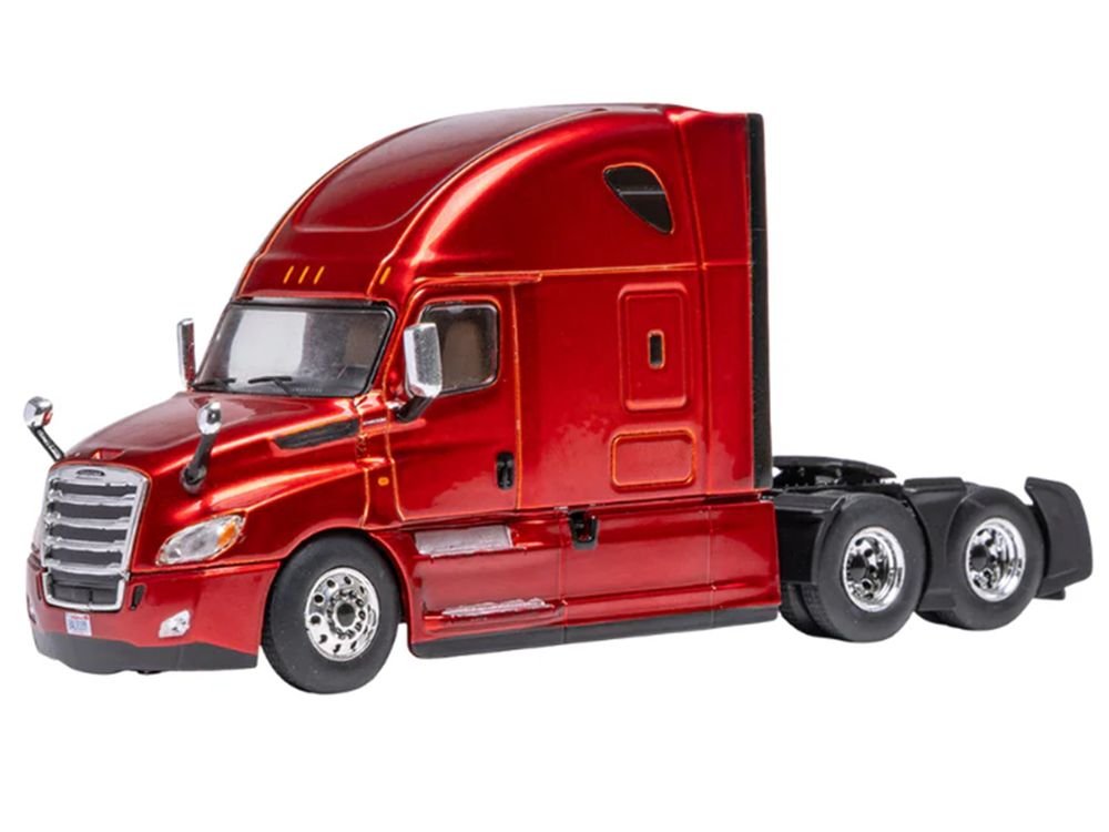 2018 Freightliner Cascadia Truck Tractor Red Metallic 1/64 Diecast Model by IXO Models view 2